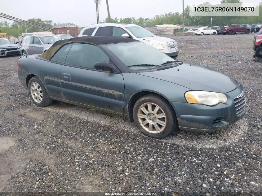 2006 Chrysler Sebring Gtc VIN: 1C3EL75R06N149070 Lot: 42165901