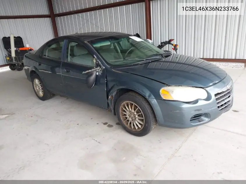 2006 Chrysler Sebring VIN: 1C3EL46X36N233766 Lot: 42206144