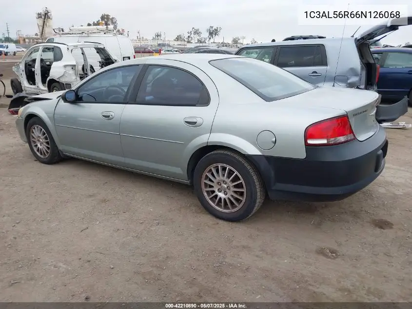 2006 Chrysler Sebring Touring VIN: 1C3AL56R66N126068 Lot: 42210890