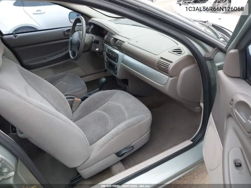 2006 Chrysler Sebring Touring VIN: 1C3AL56R66N126068 Lot: 42210890