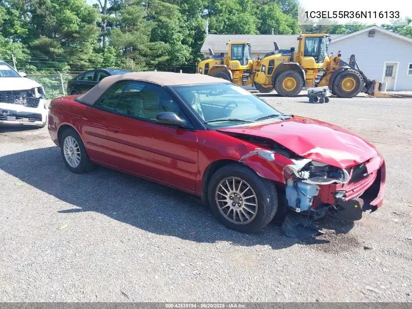 2006 Chrysler Sebring Touring VIN: 1C3EL55R36N116133 Lot: 42535194