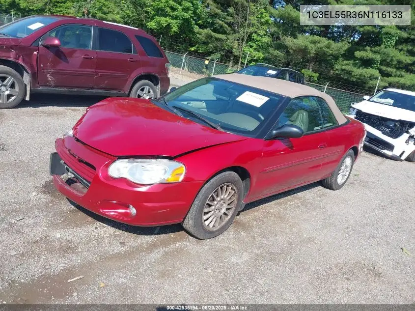 2006 Chrysler Sebring Touring VIN: 1C3EL55R36N116133 Lot: 42535194