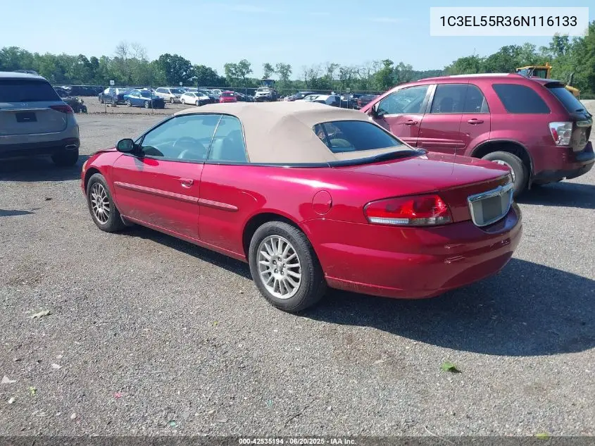 2006 Chrysler Sebring Touring VIN: 1C3EL55R36N116133 Lot: 42535194