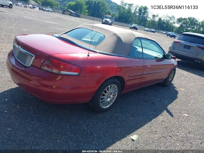 2006 Chrysler Sebring Touring VIN: 1C3EL55R36N116133 Lot: 42535194
