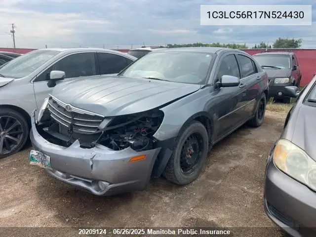 2007 Chrysler Sebring Touring VIN: 1C3LC56R17N524430 Lot: 20209124