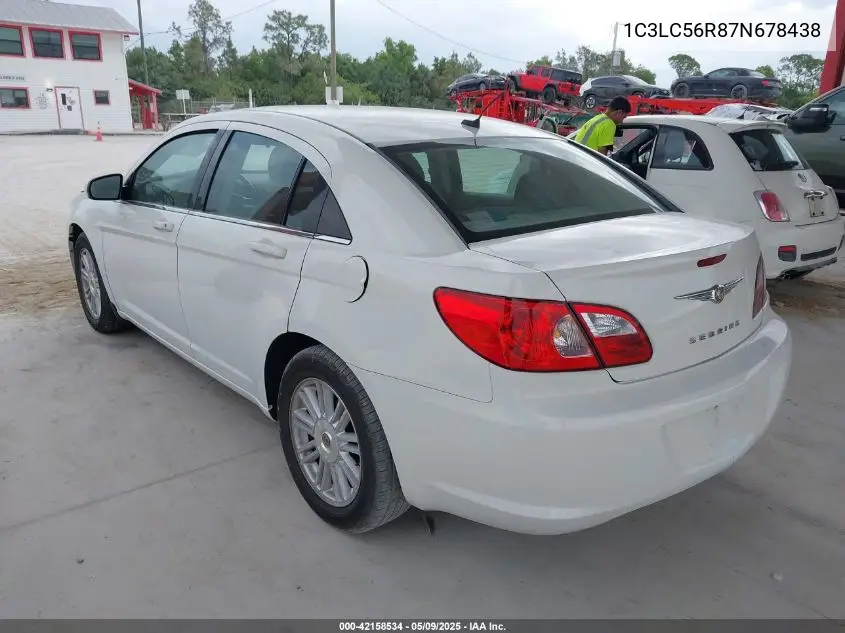 2007 Chrysler Sebring Touring VIN: 1C3LC56R87N678438 Lot: 42158534
