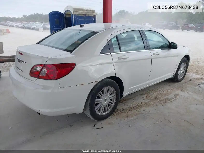 2007 Chrysler Sebring Touring VIN: 1C3LC56R87N678438 Lot: 42158534