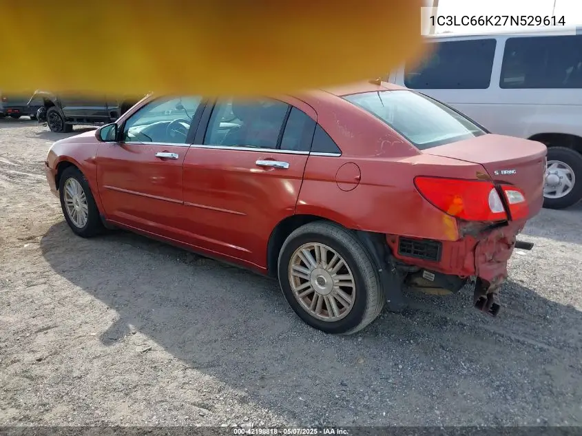 2007 Chrysler Sebring Limited VIN: 1C3LC66K27N529614 Lot: 42198818