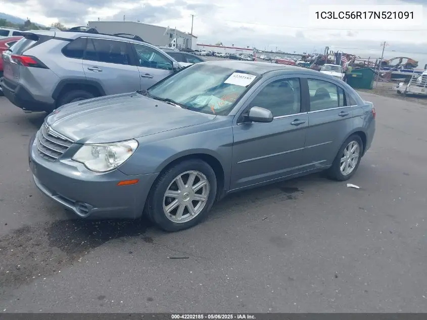 2007 Chrysler Sebring Touring VIN: 1C3LC56R17N521091 Lot: 42202185