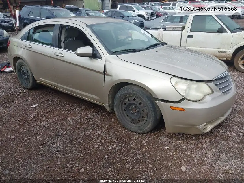 2007 Chrysler Sebring VIN: 1C3LC46K67N516868 Lot: 42594517