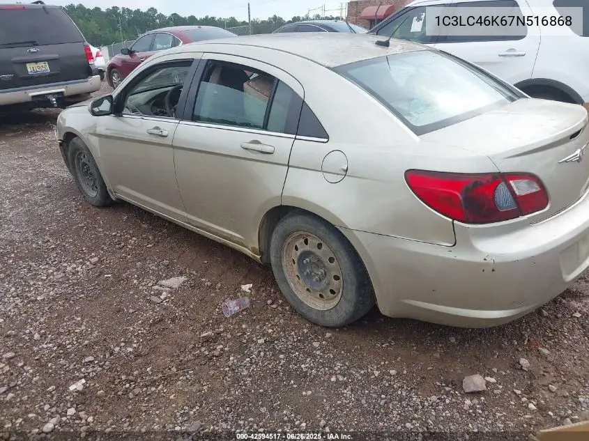 2007 Chrysler Sebring VIN: 1C3LC46K67N516868 Lot: 42594517