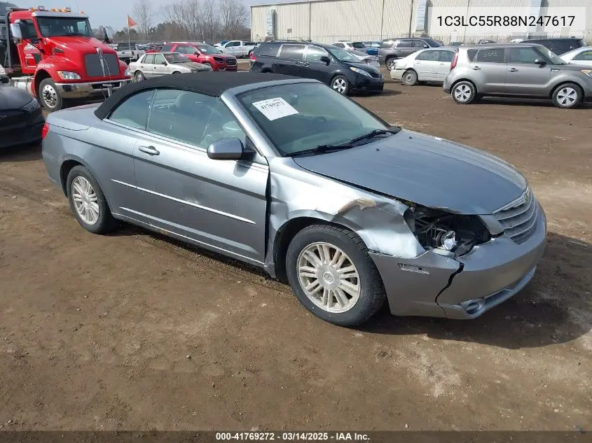 2008 Chrysler Sebring Touring VIN: 1C3LC55R88N247617 Lot: 41769272
