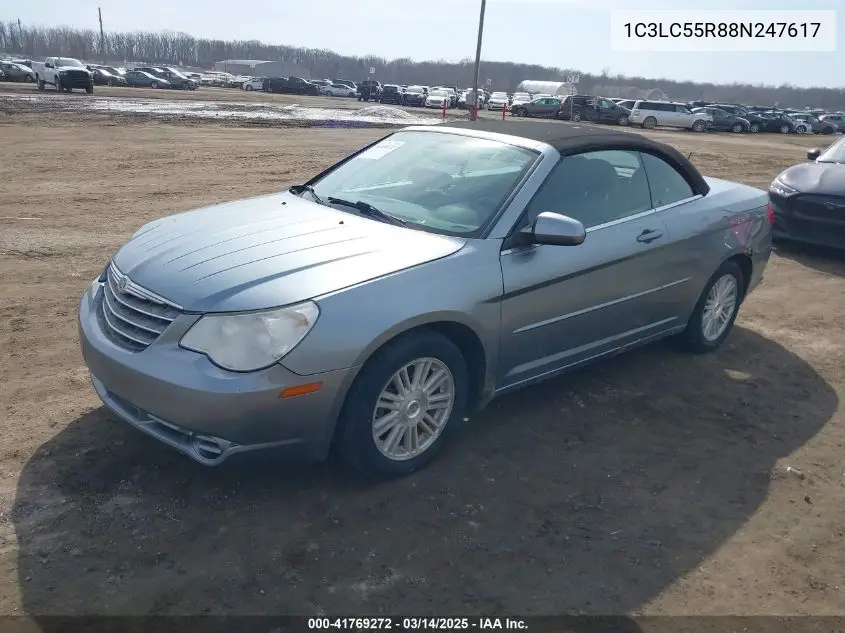2008 Chrysler Sebring Touring VIN: 1C3LC55R88N247617 Lot: 41769272