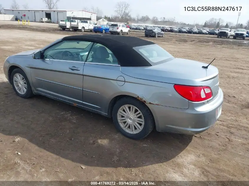2008 Chrysler Sebring Touring VIN: 1C3LC55R88N247617 Lot: 41769272