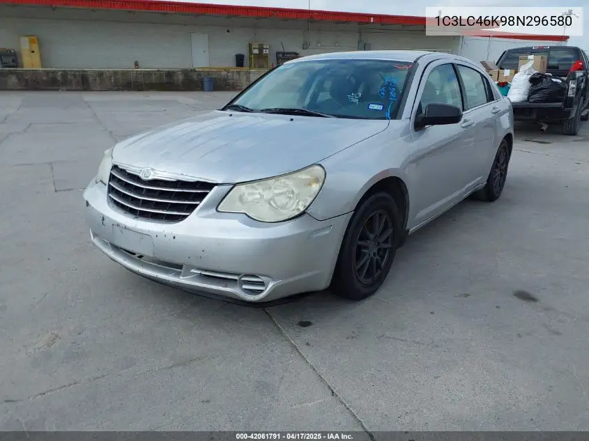 2008 Chrysler Sebring Lx VIN: 1C3LC46K98N296580 Lot: 42061791