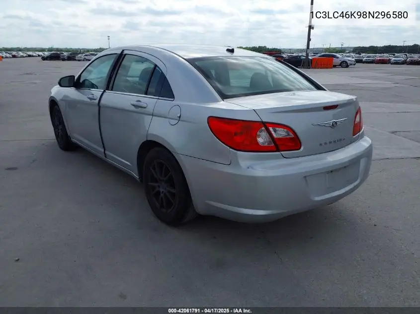 2008 Chrysler Sebring Lx VIN: 1C3LC46K98N296580 Lot: 42061791