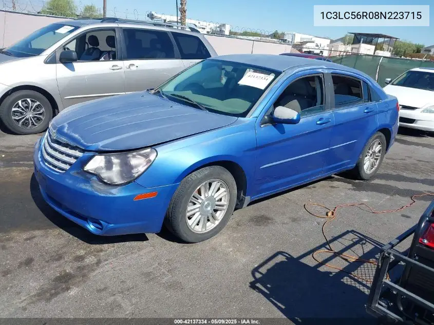2008 Chrysler Sebring Touring VIN: 1C3LC56R08N223715 Lot: 42137334