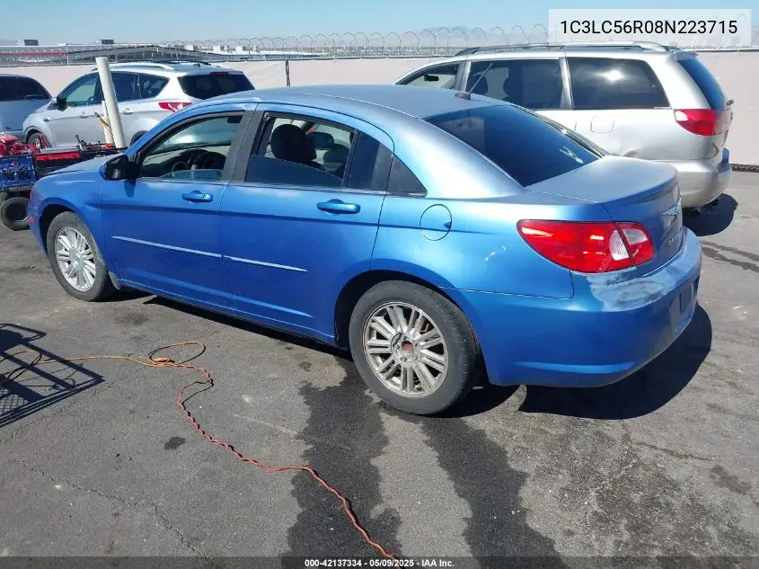 2008 Chrysler Sebring Touring VIN: 1C3LC56R08N223715 Lot: 42137334