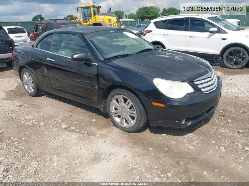 2008 Chrysler Sebring Limited VIN: 1C3LC65M38N197073 Lot: 42142490