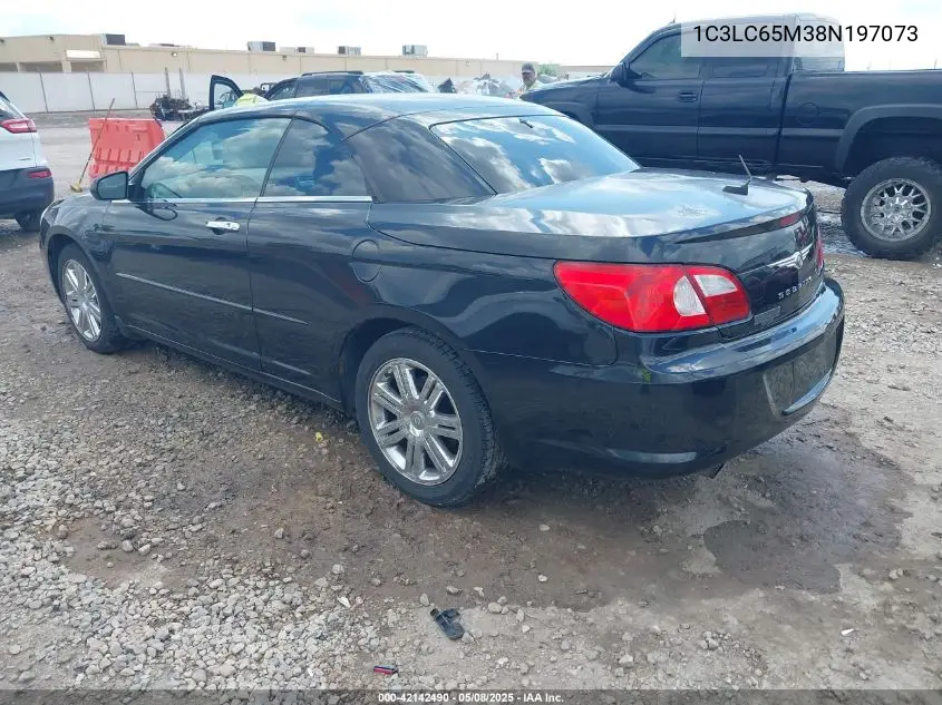 2008 Chrysler Sebring Limited VIN: 1C3LC65M38N197073 Lot: 42142490