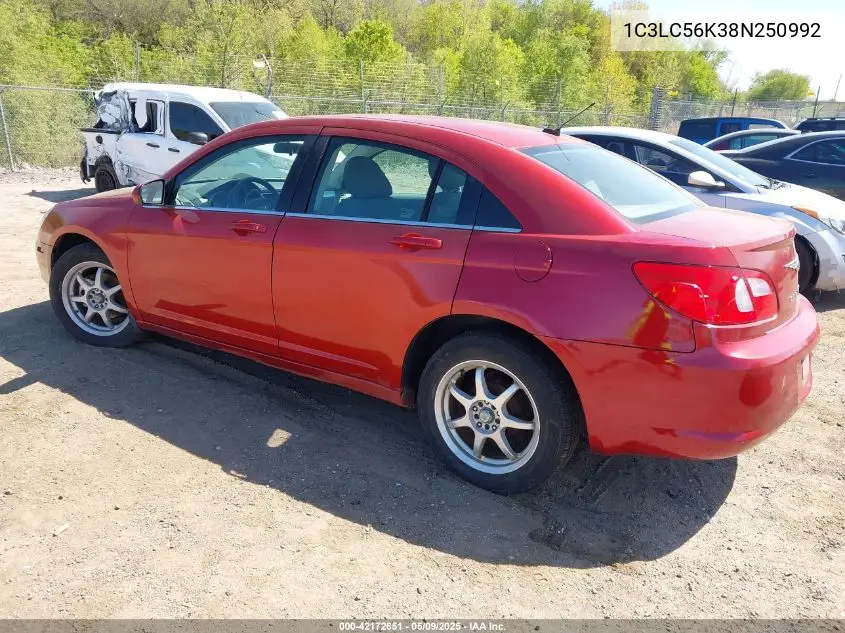 2008 Chrysler Sebring Touring VIN: 1C3LC56K38N250992 Lot: 42172651