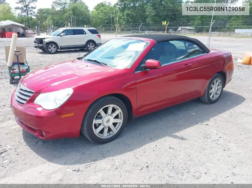 2008 Chrysler Sebring Touring VIN: 1C3LC55R08N129058 Lot: 42172905