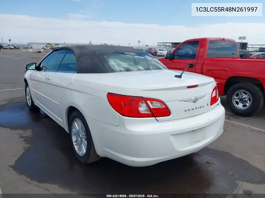 2008 Chrysler Sebring Touring VIN: 1C3LC55R48N261997 Lot: 42215086