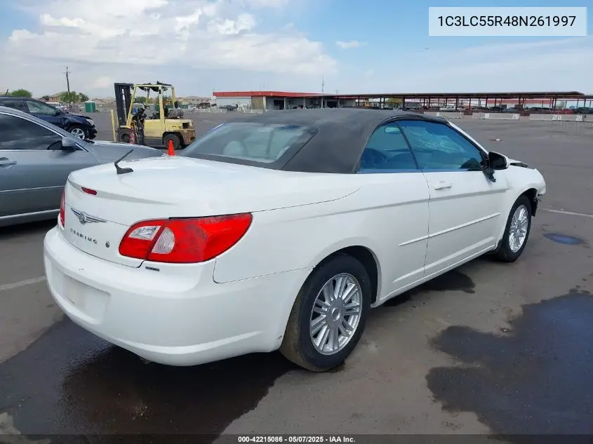2008 Chrysler Sebring Touring VIN: 1C3LC55R48N261997 Lot: 42215086