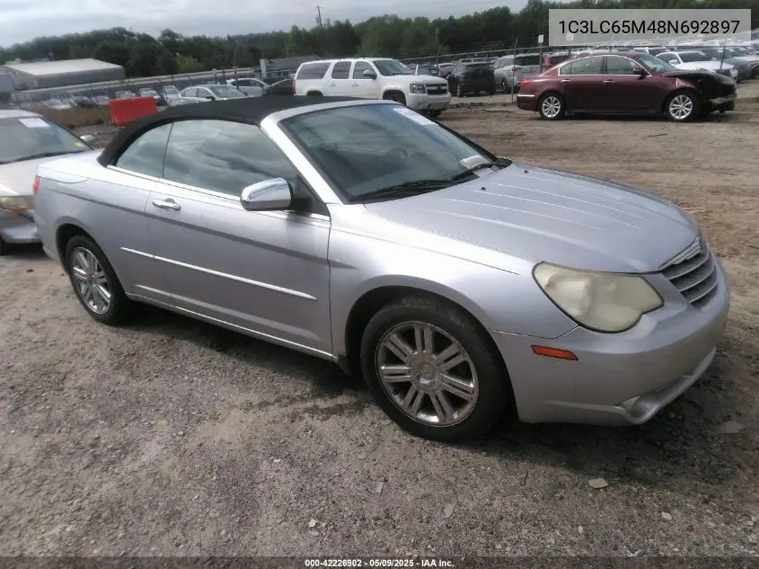 2008 Chrysler Sebring Limited VIN: 1C3LC65M48N692897 Lot: 42226902