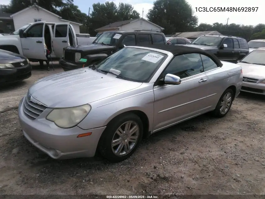 2008 Chrysler Sebring Limited VIN: 1C3LC65M48N692897 Lot: 42226902