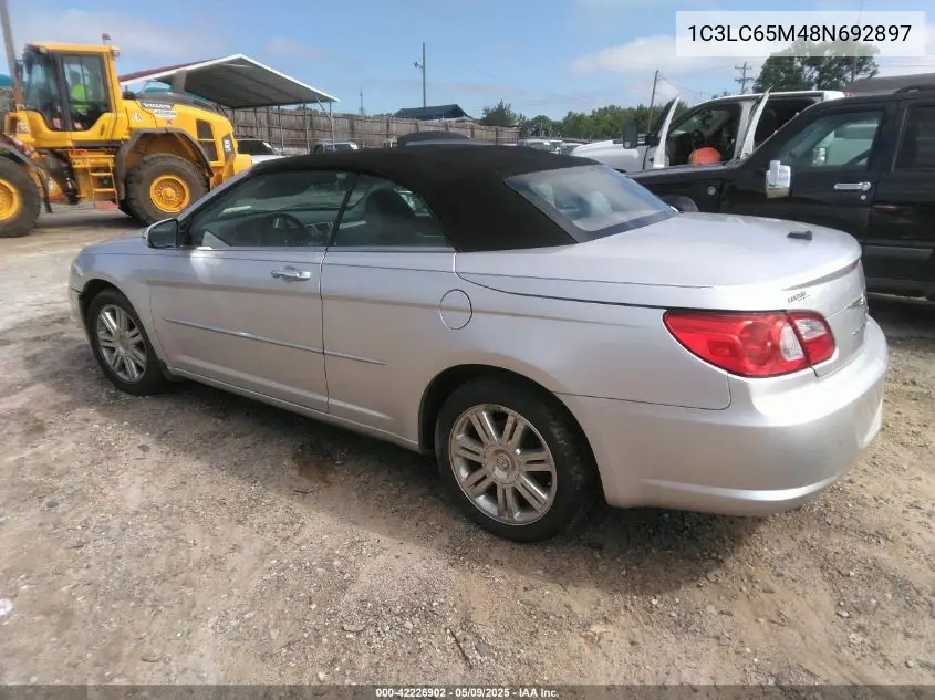 2008 Chrysler Sebring Limited VIN: 1C3LC65M48N692897 Lot: 42226902