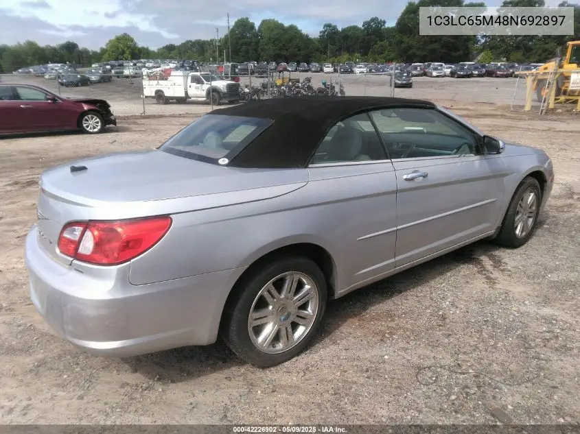 2008 Chrysler Sebring Limited VIN: 1C3LC65M48N692897 Lot: 42226902