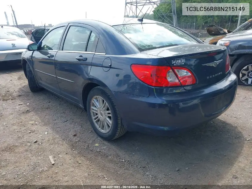 2008 Chrysler Sebring Touring VIN: 1C3LC56R88N215149 Lot: 42511691