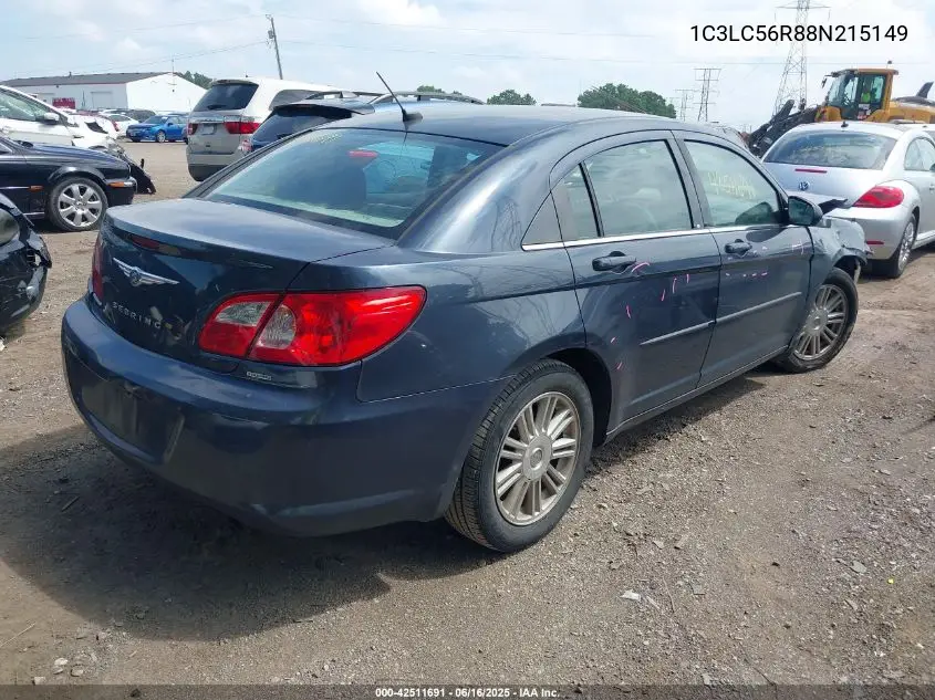 2008 Chrysler Sebring Touring VIN: 1C3LC56R88N215149 Lot: 42511691