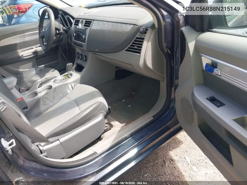 2008 Chrysler Sebring Touring VIN: 1C3LC56R88N215149 Lot: 42511691