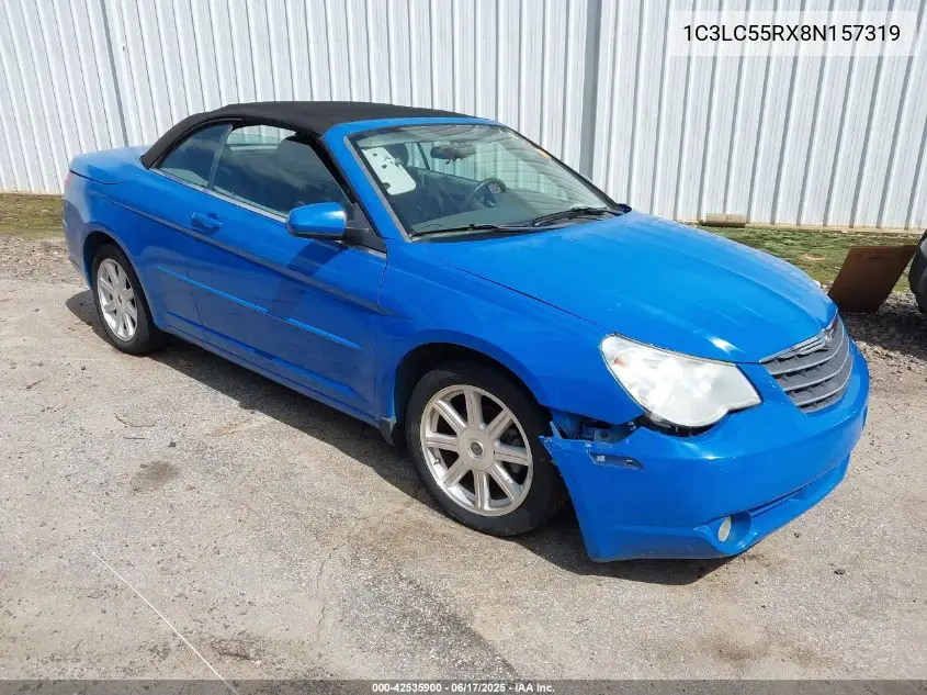 2008 Chrysler Sebring Touring VIN: 1C3LC55RX8N157319 Lot: 42535900