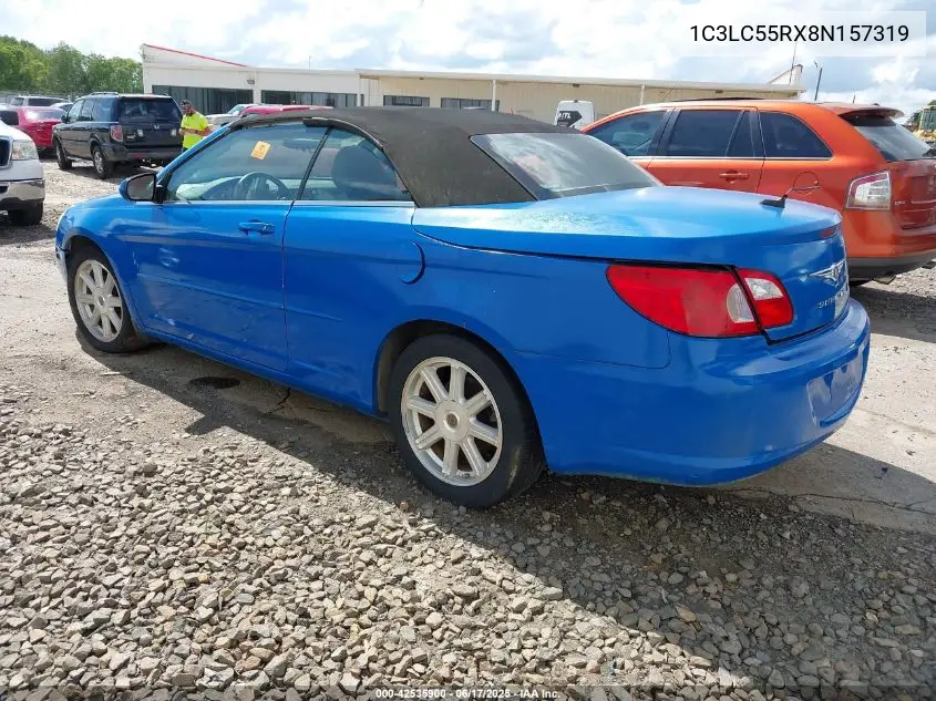 2008 Chrysler Sebring Touring VIN: 1C3LC55RX8N157319 Lot: 42535900