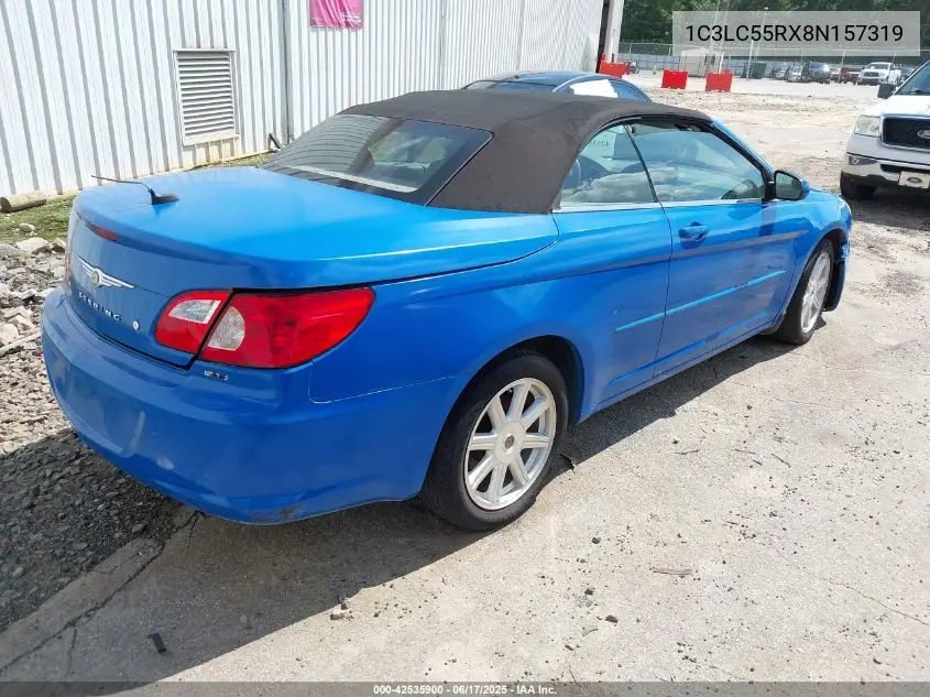 2008 Chrysler Sebring Touring VIN: 1C3LC55RX8N157319 Lot: 42535900