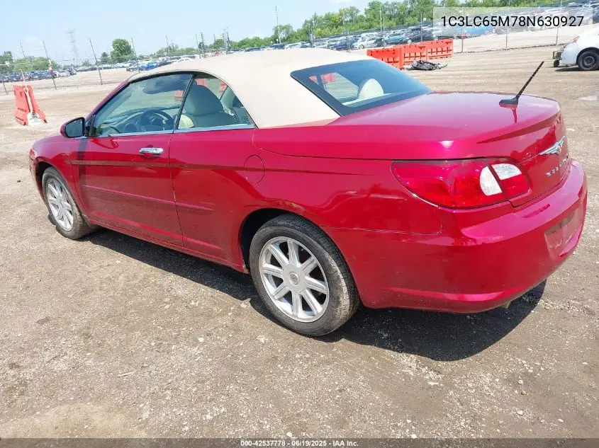 2008 Chrysler Sebring Limited VIN: 1C3LC65M78N630927 Lot: 42537778