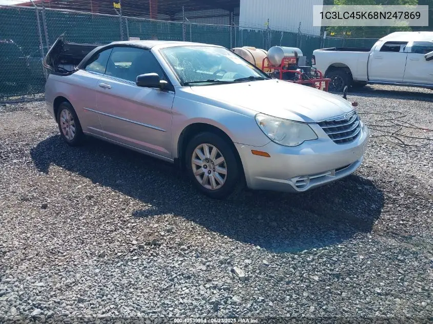 2008 Chrysler Sebring Lx VIN: 1C3LC45K68N247869 Lot: 42539954