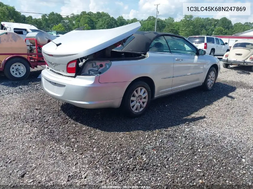 2008 Chrysler Sebring Lx VIN: 1C3LC45K68N247869 Lot: 42539954