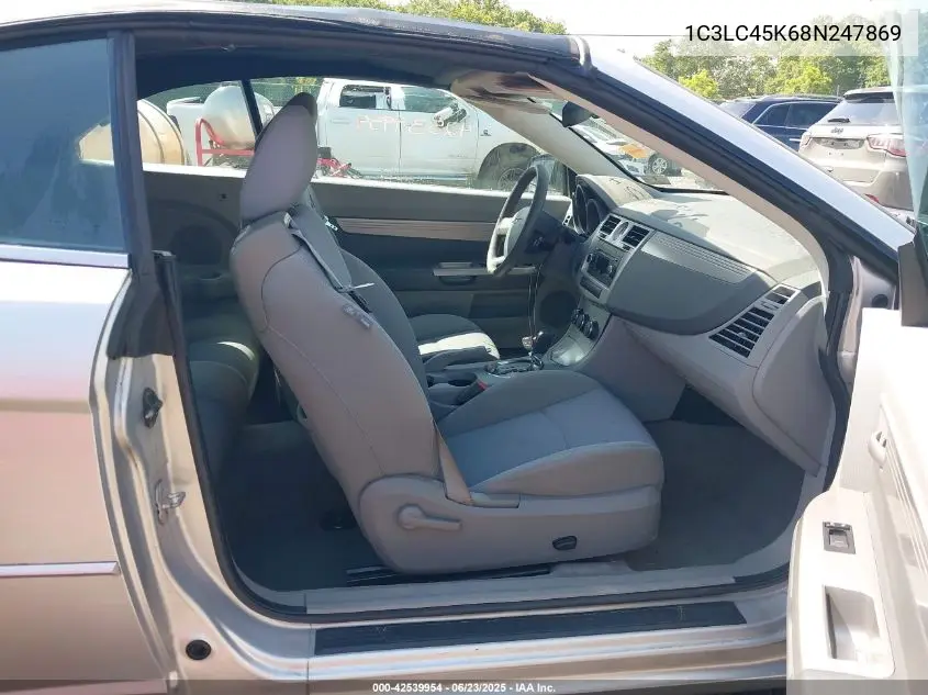 2008 Chrysler Sebring Lx VIN: 1C3LC45K68N247869 Lot: 42539954
