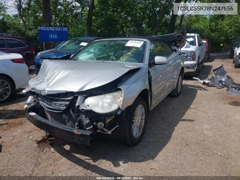 2008 Chrysler Sebring Touring VIN: 1C3LC55R78N247656 Lot: 42548410