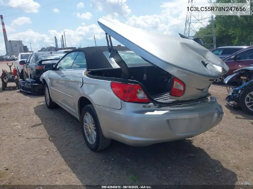 2008 Chrysler Sebring Touring VIN: 1C3LC55R78N247656 Lot: 42548410