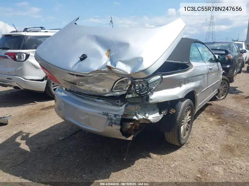 2008 Chrysler Sebring Touring VIN: 1C3LC55R78N247656 Lot: 42548410