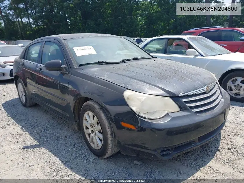 2008 Chrysler Sebring Lx VIN: 1C3LC46KX8N204800 Lot: 42588758
