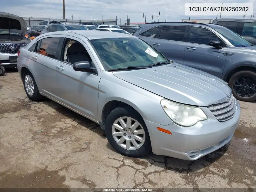 2008 Chrysler Sebring Lx VIN: 1C3LC46K28N250282 Lot: 42607733