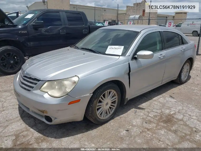2008 Chrysler Sebring Touring VIN: 1C3LC56K78N191929 Lot: 42620297