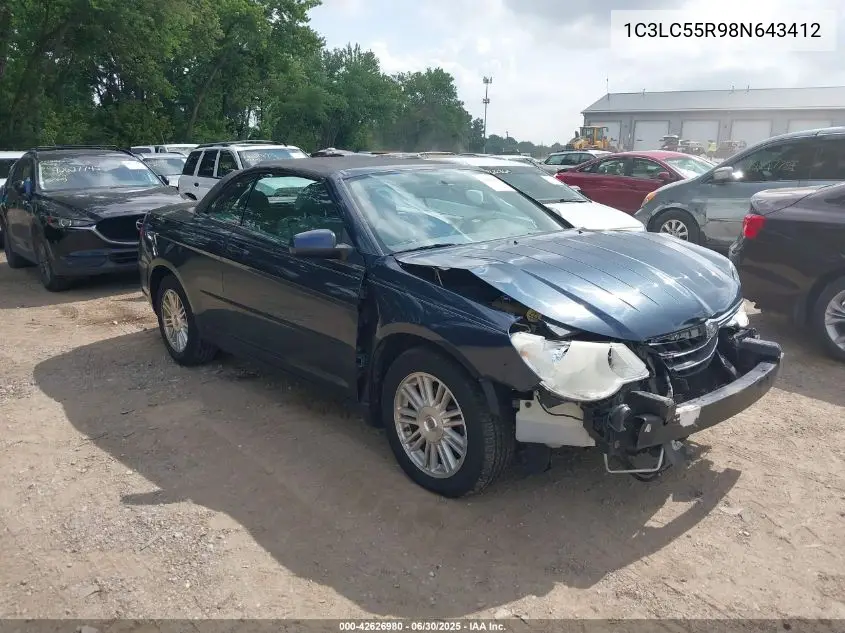 2008 Chrysler Sebring Touring VIN: 1C3LC55R98N643412 Lot: 42626980