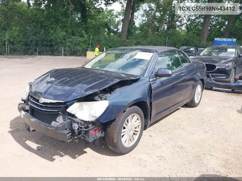 2008 Chrysler Sebring Touring VIN: 1C3LC55R98N643412 Lot: 42626980